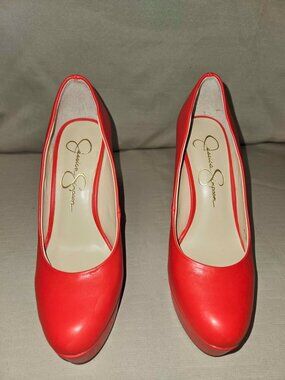 Jessica Simpson Red High Heel Pump Shoe Size 6M